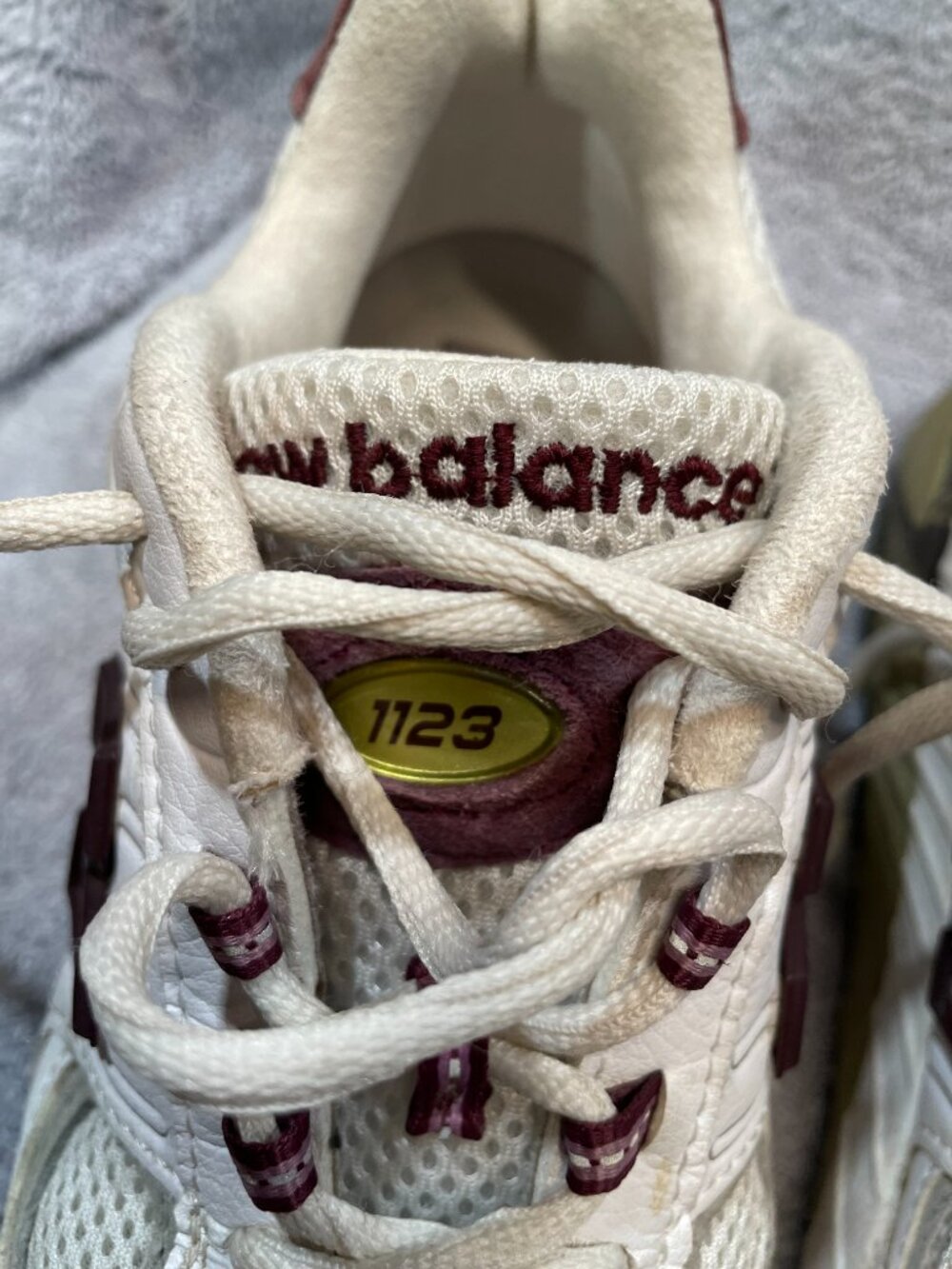 New Balance 1123 Running Shoes Sneakers Womens Size 7 White Purple Made in USA - Picture 4 of 12